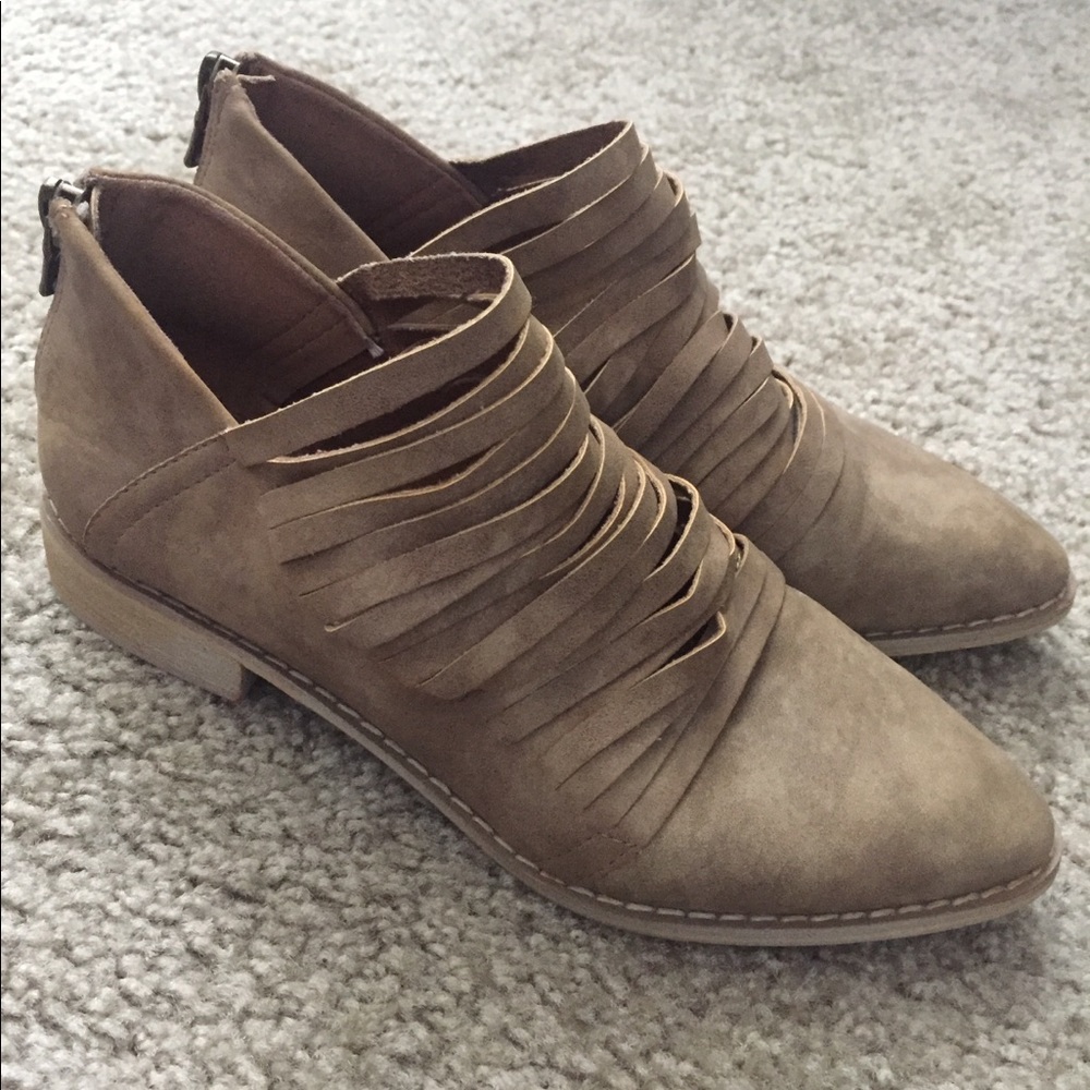 ANKLE BOOTIES - TAUPE/LIGHT BROWN